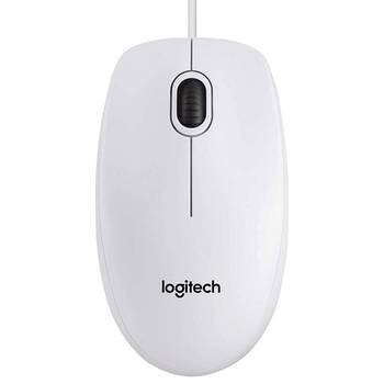 Logitech B100 Beyaz Optik USB Mouse 