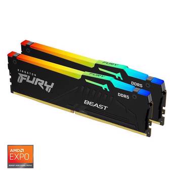 Kingston 32GB(2x16GB) FURY Beast RGB 6000Mhz CL36 DDR5 AMD EXPO Dual Kit Ram