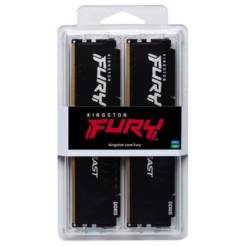 Kingston 16GB(2x8GB) FURY Beast 6000Mhz CL36 DDR5 AMD EXPO Siyah Dual Kit Ram