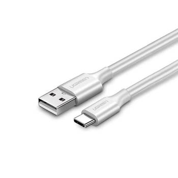 Ugreen USB to USB-C Beyaz 1.5m Hızlı Şarj Kablosu