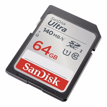 Sandisk Ultra 64 GB 140 MB/s SDHC/SDXC Class 10 UHS-I Hafıza Kartı