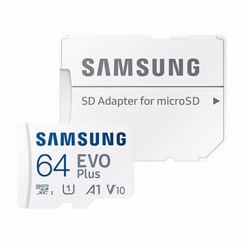Samsung 64GB Evo Plus microSD 130MBsn Adaptörlü Hafıza Kartı