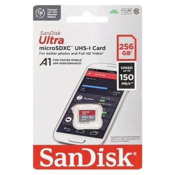 Sandisk Ultra 256GB 150MB/S Microsdxc Uhs-I Hafıza Kartı