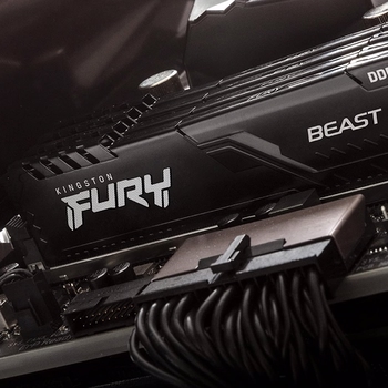 Kingston 32GB(2x16GB) FURY Beast 3200Mhz CL16 DDR4 Siyah Dual Kit Ram