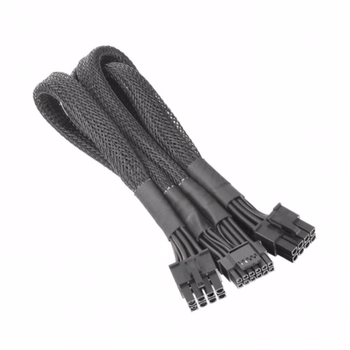 Thermaltake PCIe Gen5 Dual 8pin-12+4 Pin Dönüştürücü Sleeved Kablo  