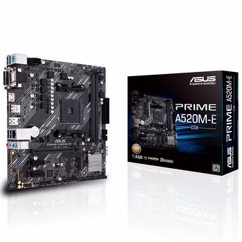 ASUS PRIME A520M-E/CSM 3600MHz(OC) DDR4 Soket AM4 M.2 HDMI DVI D-Sub mATX Anakart