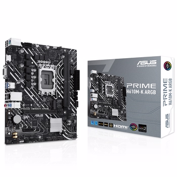 ASUS PRIME H610M-K ARGB 5600MHz DDR5 Soket 1700 M.2 HDMI VGA mATX Anakart