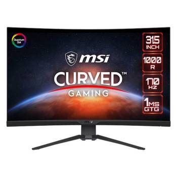 MSI 32" MAG 325CQRF QD 170Hz 1ms(GtG) HDMI DP Type-C FreeSync Premium HDR WQHD Rapid VA Curved Gaming Monitör