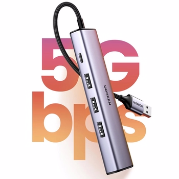 Ugreen USB-A to 1000Mbps Gigabit Ethernet 3*USB-A 3.0 Hub Çoklayıcı Dönüştürücü