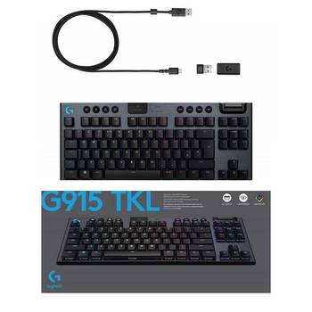 Logitech G G915 TKL LIGHTSPEED Clicky İngilizce Kablosuz Gaming Klavye