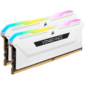 CORSAIR 32GB(2x16GB) Vengeance RGB PRO SL Beyaz 3200MHz CL16 DDR4 Dual Kit Ram